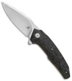 A2 Andre Thorburn/Van Heerden A6 Flipper Knife Marble Carbon Fiber (3.5" Satin)