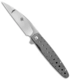 Brad Zinker Wharncliffe Flipper Knife Skeletonized Ti (3.25" Polish Duplex)