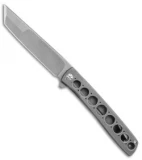 Brad Zinker Custom T Flipper Frame Lock Knife Ti (3.75" SW/BB Duplex)