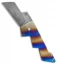 RichMade Knives Lightning Bolt Frame Lock Knife Striped Ti (3.375" O1) RMK