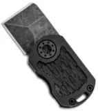 Curtiss Knives ODT Frame Lock Knife Jigged Black Titanium (1" Black Stonewash)