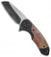 Curtiss Knives F3 Medium Frame Lock Knife Black Ti/Copper (3.125" Two-tone)