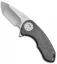 Curtiss Knives F3 Compact Flipper Knife Tumbled Ti (2.5" Stonewash)