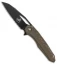 Microtech Sigil MK6 Frame Lock Knife Bronzed Titanium (3.75" DLC Serr)