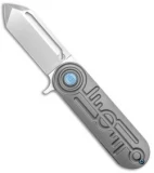 HEAdesigns Poison Flipper Frame Lock Knife Gray Titanium (2.625" Bead Blast)