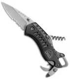 Buck Summit Liner Lock Knife Multi-Tool Black (2.5" Satin Serr)