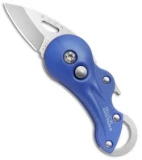 Buck Transport Light Blue Folding Key Chain Pocket Knife (1.2" Satin) 0756BLS-B1