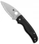 Spyderco Shaman Compression Lock Knife Black G-10 (3.6" SW Full Serr) C229GS