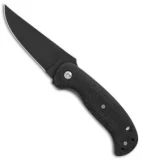 Winkler Knives 3 Liner Lock Flipper Knife Black Micarta (3.25" Caswell)