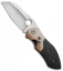 Deviant Blades Mini Myrtle Frame Lock Knife Zirc/Superconductor (2.875" Satin)