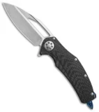 Marfione Custom Mini Matrix R Knife CF/Asteria Blue (3.25" Stonewash)