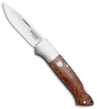 Boker Davis Classic Hunter 1674 Knife Amboina Root Wood (3.5" Satin) 110324