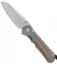 Chris Reeve Knives Large Inkosi Insingo Frame Lock Knife w/ Micarta (3.5" SW)