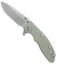 Hinderer Knives XM-18 3.0 Spear Point Knife Translucent Green G-10 (Stonewash)
