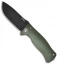 LionSteel Knives SR1-Al Knife Green Aluminum Folding (3.7" Black Plain)