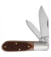 Queen Cutlery Work Horse Barlow Traditional Pocket Knife 3.5" Brown Bone