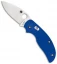 Spyderco Sage 3 Knife w/ Bolt Action G-10 Handle (3" Satin Plain) C123GPBL