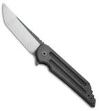 Jake Hoback Knives Frame Lock Flipper Knife Carbon Fiber (3.75" Satin)