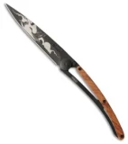 Deejo "The Flight" Tattoo 37g Ultra-Light Knife Rosewood (3.75" Black)