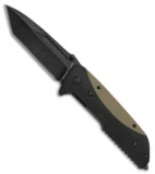 Browning Black Label Eradicate Tanto Liner Lock Knife Tan (3.875" Black SW)