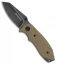 Browning Hysteria Liner Lock Knife Tan G-10 (2.625" Black Stonewash) 3220264