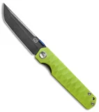 Stedemon ZKC-C03 Shy IV Tanto Liner Lock Knife Lime Green G-10 (3.8" Black SW)