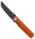Stedemon ZKC-C03 Shy IV 2017 Tanto Liner Lock Knife Orange G-10 (3.8" Black SW)