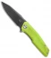 Stedemon Knife Co. ZKC C02 Liner Lock Knife Green G-10 (3.75" Black SW)