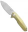 Rike Knife 1504B Flipper | Bead Blast M390 | Gold Ti