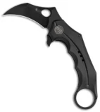 WE Knife Co. 708G Karambit Frame Lock Knife Black Ti (3.6" Black)