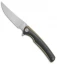 WE Knife Co. 704CF-D Liner Lock Knife Carbon Fiber/Gold Ti (3.6" Hand Rubbed)