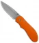 JD van Deventer EDC Friction Folder Knife Orange G-10 (2.875" Stonewash)