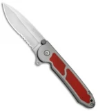 CRKT Carson M18-12R Liner Lock Folding Knife Red G-10 (3.2" Satin)