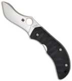 Spyderco Knives Anso Zulu Knife w/ Black G-10 (3" Satin Plain) C145GP
