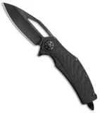 Microtech Marfione Custom Mini Matrix R Knife Carbon Fiber (3" DLC Hand Rubbed)