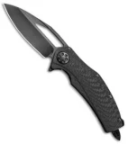 Microtech Marfione Custom Mini Matrix R Knife Carbon Fiber (3" Black DLC Mirror)