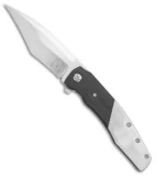 Merriken Knives Mutiny Flipper Knife Titanium/Blackwood CF (4" Satin)