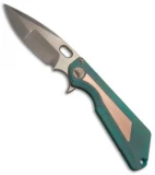 Marfione / Strider Custom MSG-3.5 Knife Antique Green/Copper (3.5" Bronze SW)