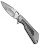 Marfione / Strider Custom MSG-3.5 Flipper Knife Vapor Blast (3.5" Mirror) III