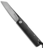 Kansei Matsuno Custom F011 SM Friction Folder Knife Carbon Fiber (2.625" Satin)
