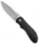 JD van Deventer EDC Front Flipper Knife Black G-10 (2.875" Stonewash)