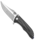 John Gray Custom Splitter Frame Lock Knife Marbled Carbon Fiber (3.375" Satin)