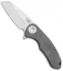 Curtiss Knives F3 Medium Wharncliffe Frame Lock Knife Titanium (3.125" SW)