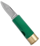 HallMark Shotgun Shell Slip Joint Knife Green (1.75" Satin)