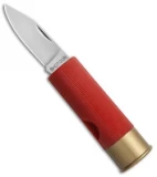 HallMark Shotgun Shell Slip Joint Knife Red (1.75" Satin)