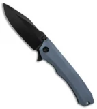 Heretic Knives Wraith Flipper Knife Blue Aluminum (3.625" Black)