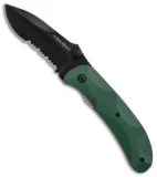 Ontario Joe Pardue Utilitac Liner Lock Knife Green Zytel (3.1" Black Serr)