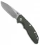 Hinderer Knives XM-18 3.5 Slicer Frame Lock Knife Black/Green G-10 ( Stonewash)
