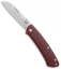 Benchmade Proper Slip Joint Knife Red G-10 (2.8" Satin) 319-1