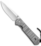 Chris Reeve Large Sebenza 21 Knife CGG "Think Twice Code" (3.625" Stonewash)
